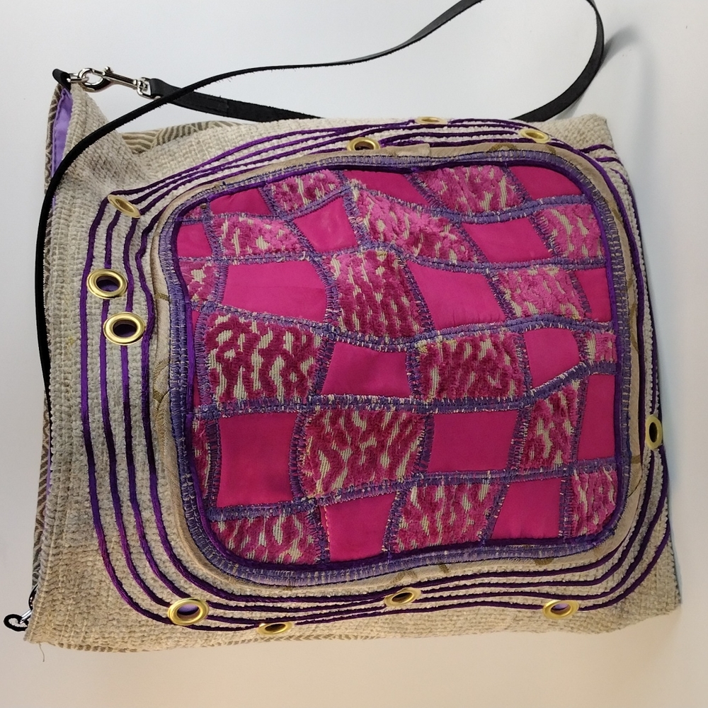 Tote, carry all, book bag beach bag one of a kind